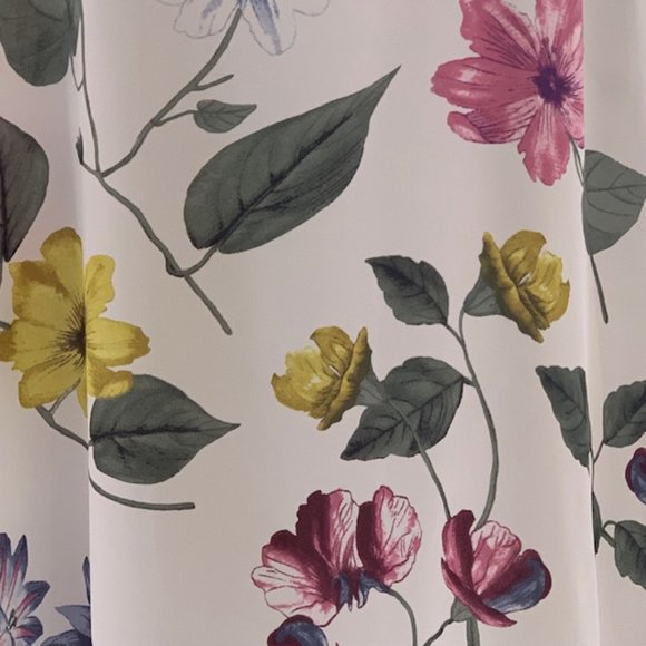 Violet & Claire Vibrant Botanical Halter Shirt L - Picture 3 of 12